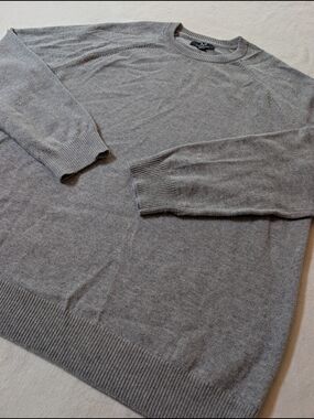 Magaschoni Lambswool Crewneck Sweater Gray XXL